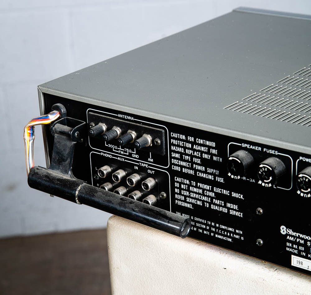 Vintage Receiver Sherwood Stereo S-9200CP Silver Face Retro Amplifier - Image 7