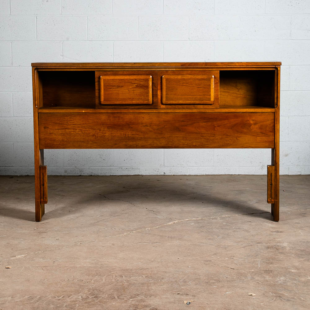 Mid Century Modern Headboard Bed Frame Full S Broyhill Forward 70 Mcm Vintage - Image 6