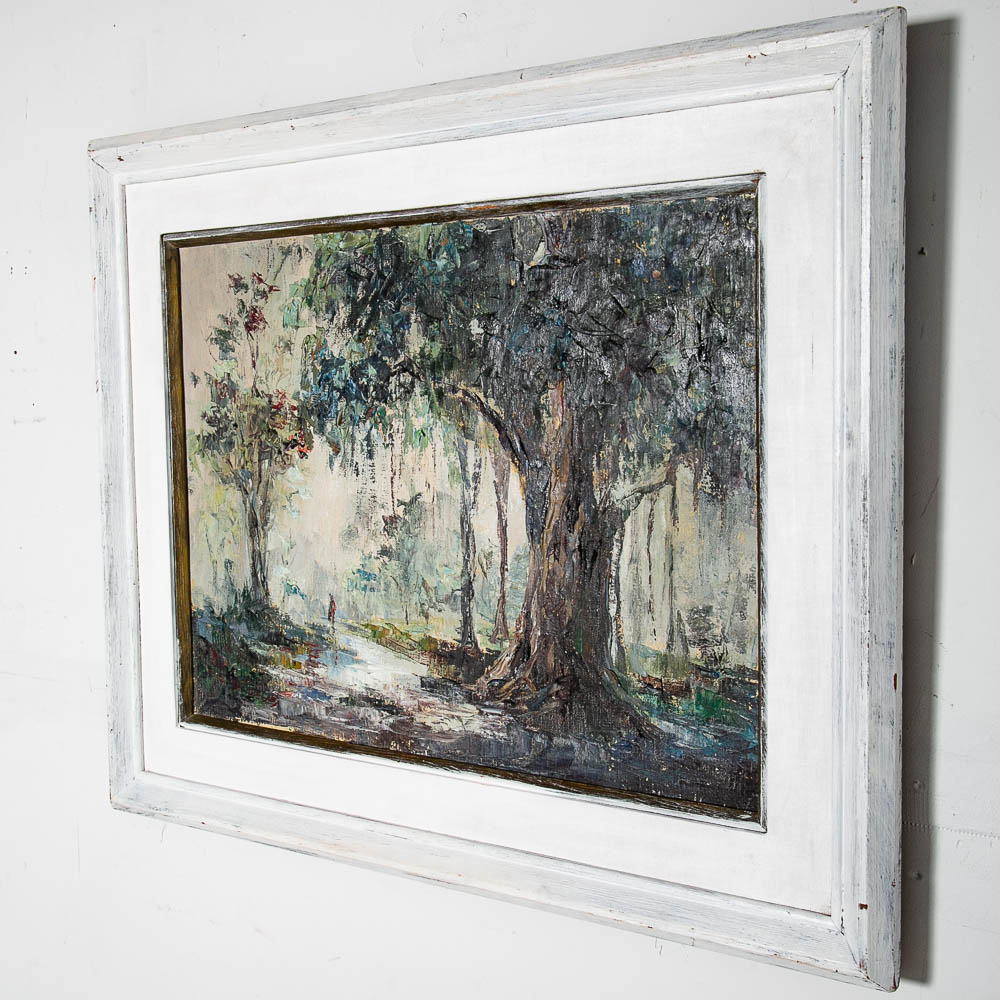 Mid Century Modern Oil Painting Betty Hay Freeland BH Art Trees Original Signed - Image 2