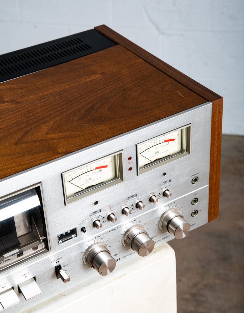 Mid Century Modern Stereo Cassette Tape Deck Pioneer CT-F9191 Walnut Case AS IS - Image 10