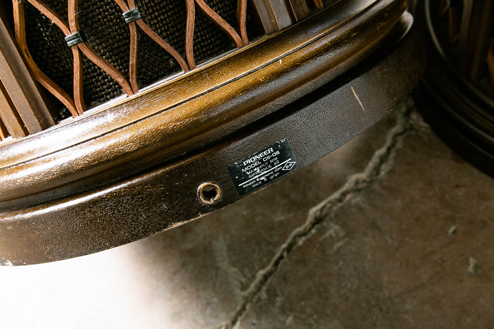 Mid Century Modern Vintage Speaker End Tables Pioneer CS-06 Pair Walnut Omni Mcm - Image 12