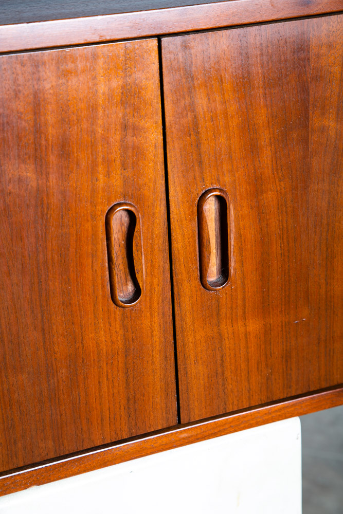 Mid Century Modern Wall Unit Cabinet Omni Unlimited Modular George Nelson Walnut - Image 8