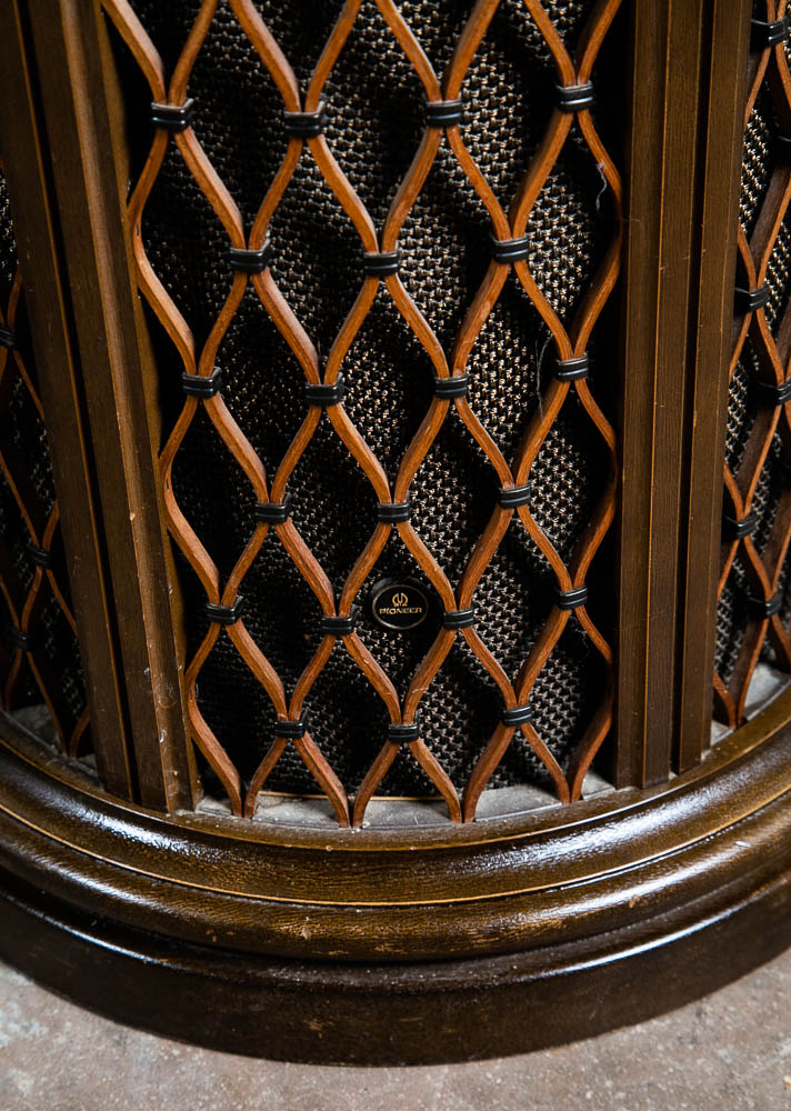 Mid Century Modern Vintage Speaker End Tables Pioneer CS-06 Pair Walnut Omni Mcm - Image 6