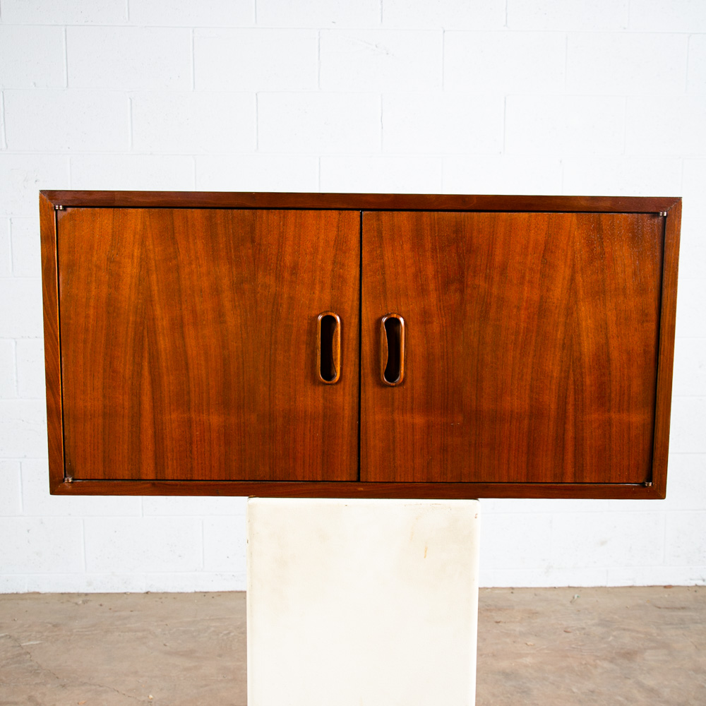 Mid Century Modern Wall Unit Cabinet Omni Unlimited Modular George Nelson Walnut - Image 4