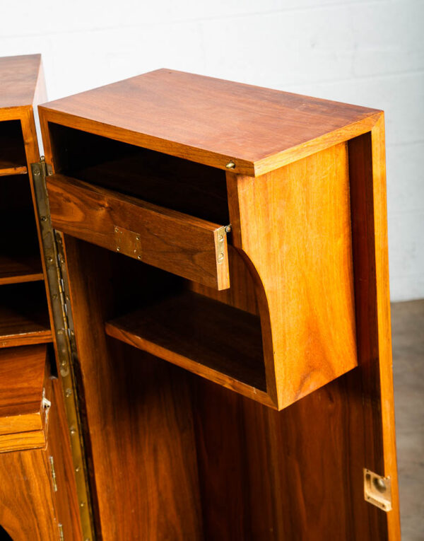 Mid Century Danish Modern Desk In a Box Office Teak Sliding Denmark Locking - Image 9