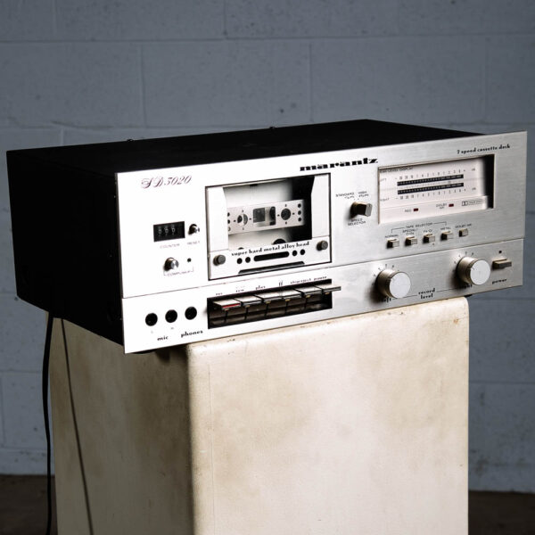 Vintage Marantz Tape Deck Marantz SD-3020 Silver Stereo 2 Speed Cassette AS IS - Image 6