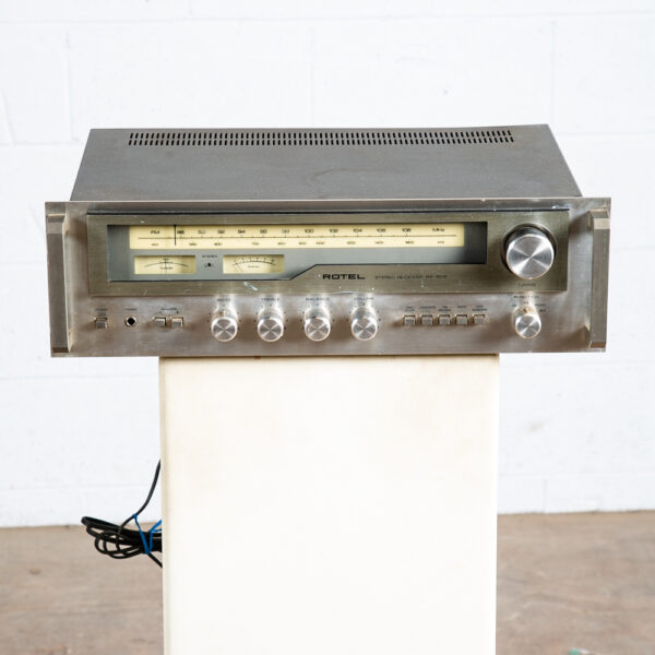 Mid Century Modern AM/FM Stereo Receiver Rotel RX-503 Silver AS IS 1977 - Image 2