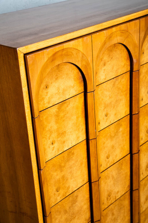 Mid Century Modern Dresser Highboy 6 Drawer Burl Thomasville Tall Sculptural Mcm - Image 6