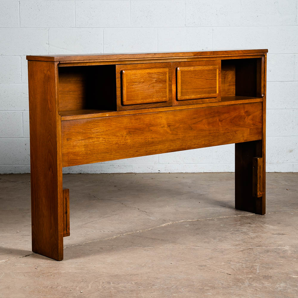 Mid Century Modern Headboard Bed Frame Full S Broyhill Forward 70 Mcm Vintage - Image 2