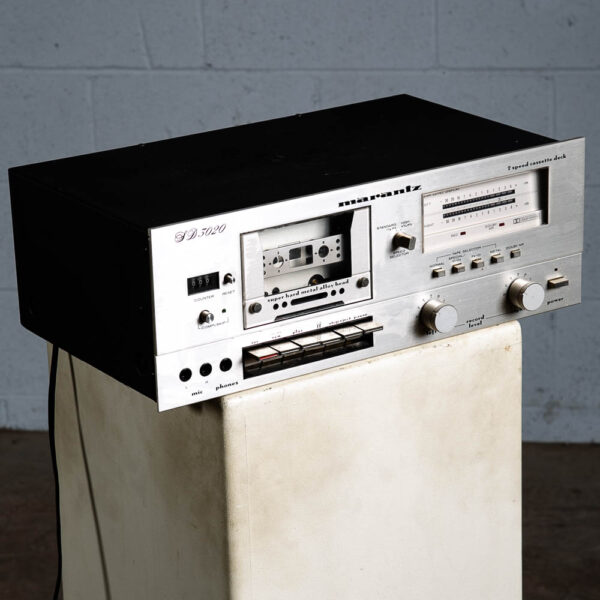 Vintage Marantz Tape Deck Marantz SD-3020 Silver Stereo 2 Speed Cassette AS IS - Image 4