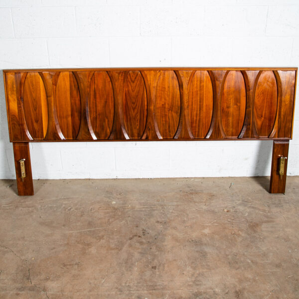 Mid Century Modern Headboard Bed Frame King Size Ace Hi Prelude Walnut ...