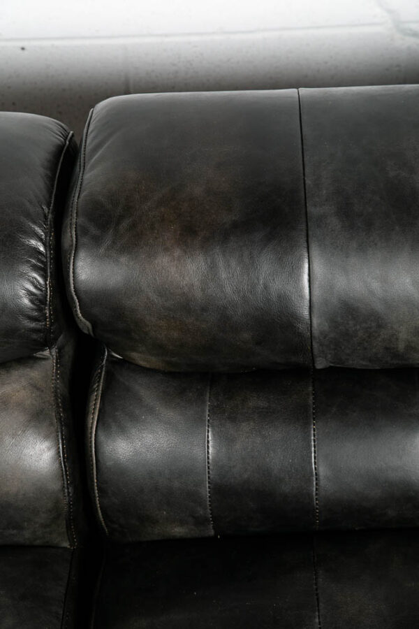 Modern Sofa Sectional Black Leather Couch Moe's Home Collection Ramsay Modular - Image 10