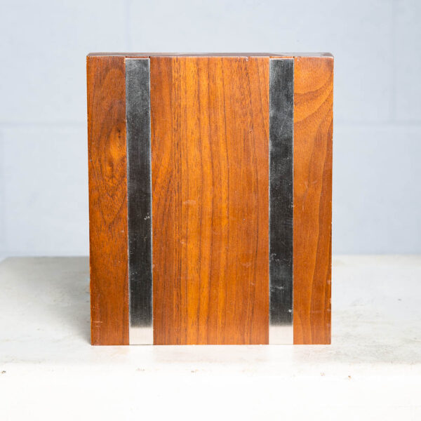 Mid Century Modern Bookends Solid Walnut Wood Metal Park Sherman Vintage Signed - Image 4