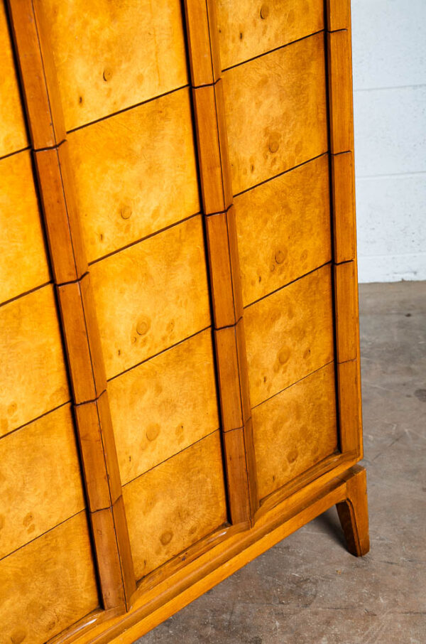 Mid Century Modern Dresser Highboy 6 Drawer Burl Thomasville Tall Sculptural Mcm - Image 5