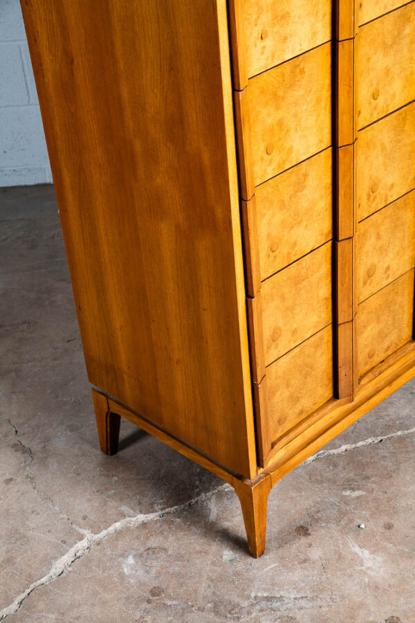 Mid Century Modern Dresser Highboy 6 Drawer Burl Thomasville Tall Sculptural Mcm - Image 9