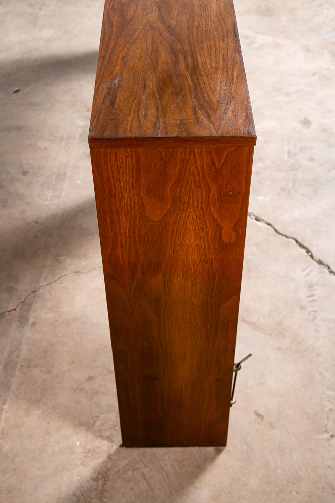 Mid Century Modern Headboard Bed Frame King Mainline Hooker Reversible Walnut - Image 7