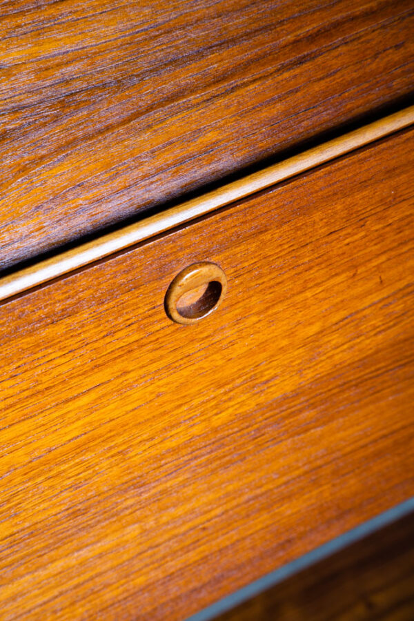 Mid Century Danish Modern Bookshelf Teak Adjustable Shelving Modular Magazine - Image 12