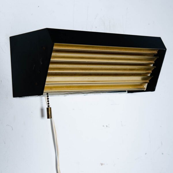 Mid Century Modern Lamp Wall Lamp Lightolier Gold Adjustable Metal Pull Switch - Image 2