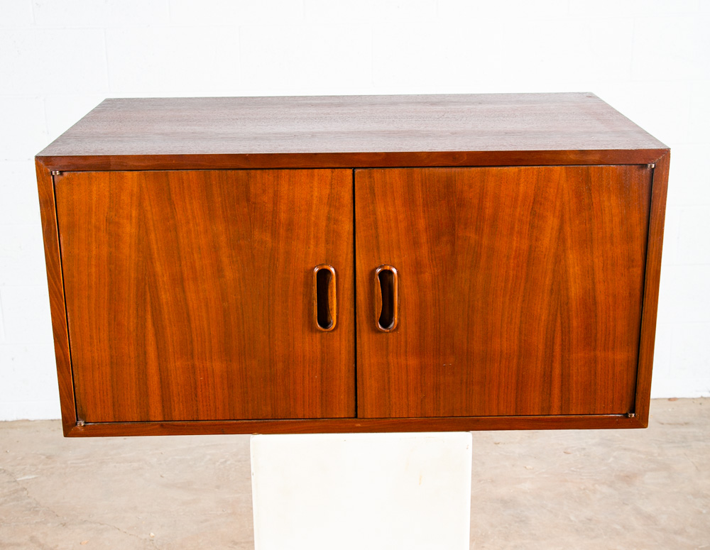 Mid Century Modern Wall Unit Cabinet Omni Unlimited Modular George Nelson Walnut - Image 2