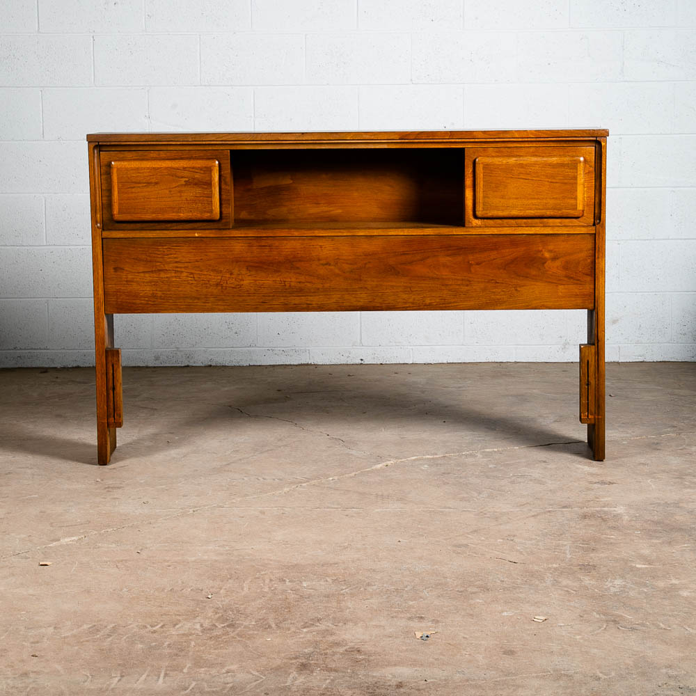 Mid Century Modern Headboard Bed Frame Full S Broyhill Forward 70 Mcm Vintage - Image 3