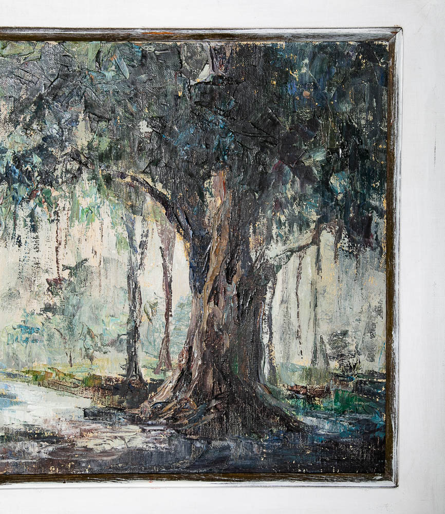Mid Century Modern Oil Painting Betty Hay Freeland BH Art Trees Original Signed - Image 6