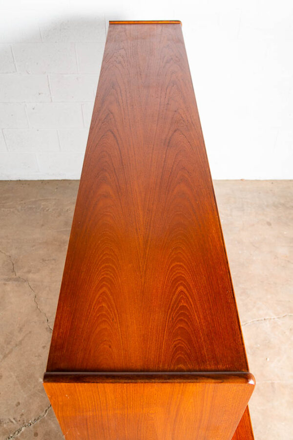 Mid Century Danish Modern Credenza Sideboard Bar Desk Teak Drawers Denmark Mcm - Image 7