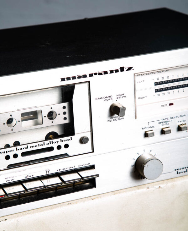 Vintage Marantz Tape Deck Marantz SD-3020 Silver Stereo 2 Speed Cassette AS IS - Image 5