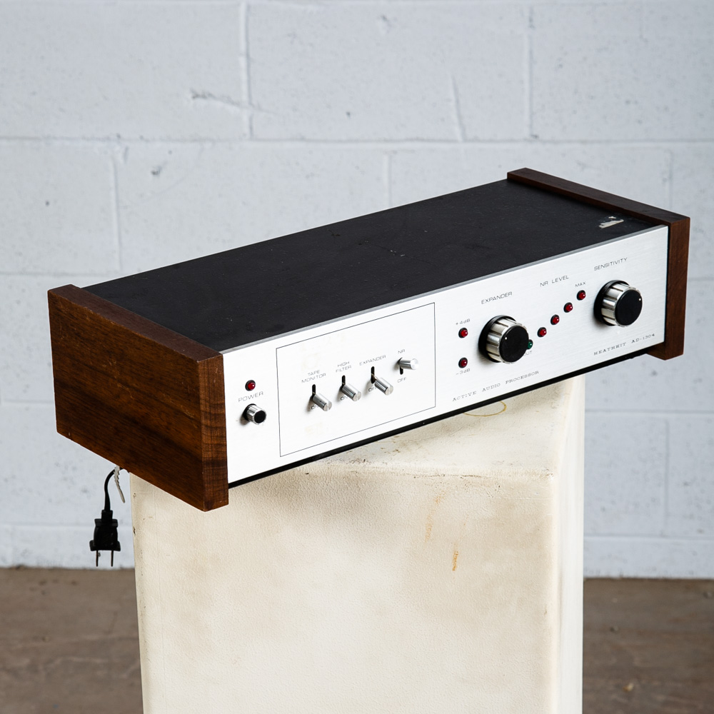 Mid Century Modern Heathkit AD-1304 Active Audio Processor Silver Face Tested As Is