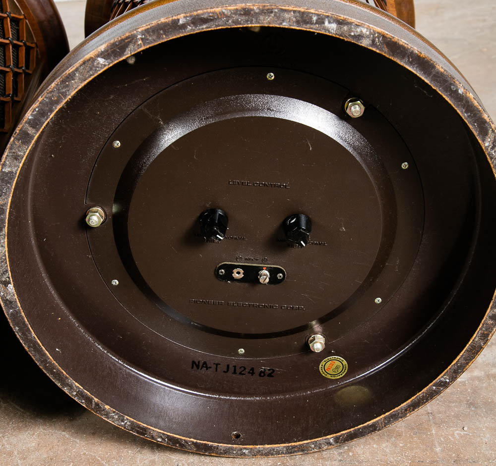 Mid Century Modern Vintage Speaker End Tables Pioneer CS-06 Pair Walnut Omni Mcm - Image 8