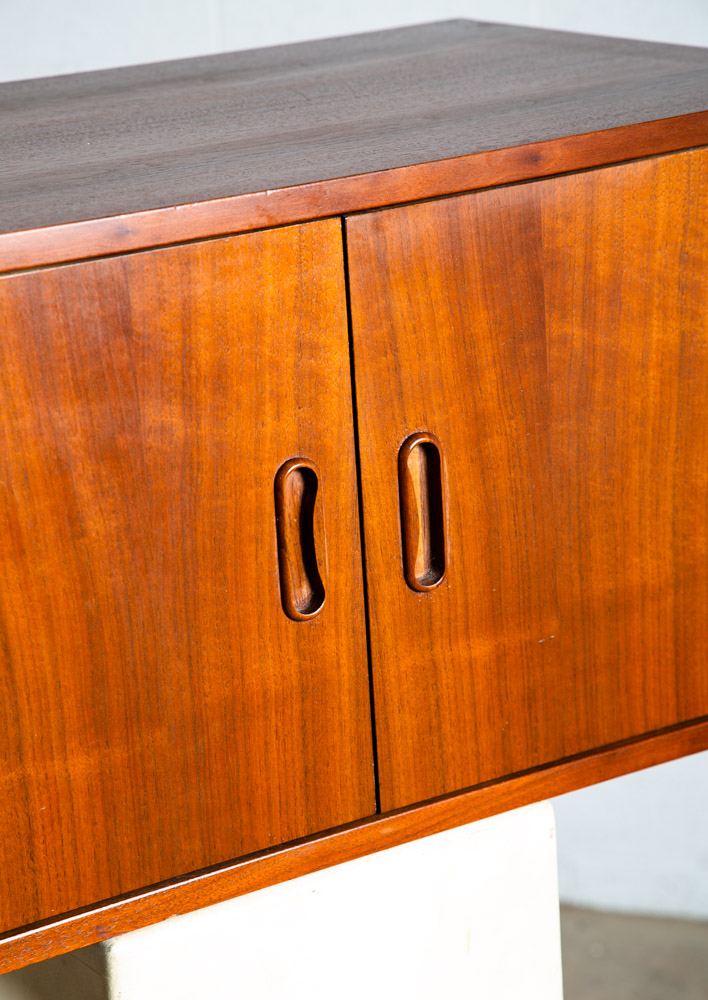 Mid Century Modern Wall Unit Cabinet Omni Unlimited Modular George Nelson Walnut - Image 7