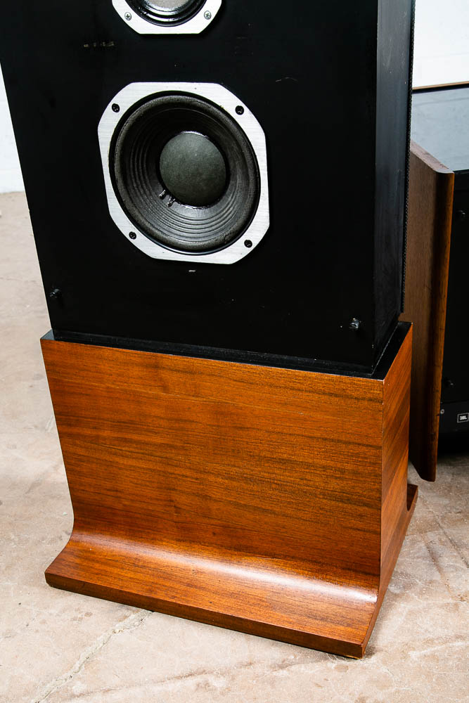 Mid Century Modern Speakers JBL L212 Walnut Vintage Speaker Subwoofer Floor 3way - Image 8