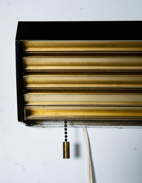 Mid Century Modern Lamp Wall Lamp Lightolier Gold Adjustable Metal Pull Switch - Image 7