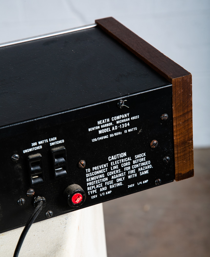 Mid Century Modern Heathkit AD-1304 Active Audio Processor Silver Face Tested As Is - Image 6