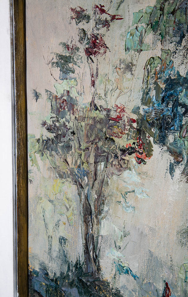 Mid Century Modern Oil Painting Betty Hay Freeland BH Art Trees Original Signed - Image 10