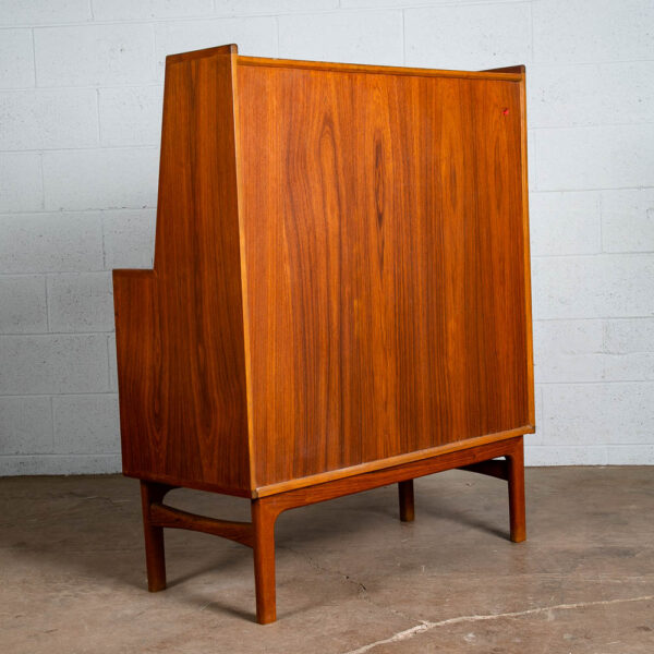 Mid Century Danish Modern Secretary Desk Bureau Denmark Vintage Drawers Vanity - Image 4