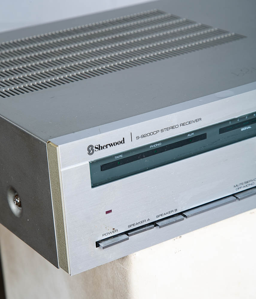 Vintage Receiver Sherwood Stereo S-9200CP Silver Face Retro Amplifier - Image 6