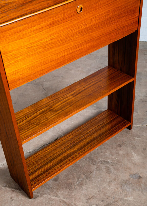 Mid Century Danish Modern Bookshelf Teak Adjustable Shelving Modular Magazine - Image 10