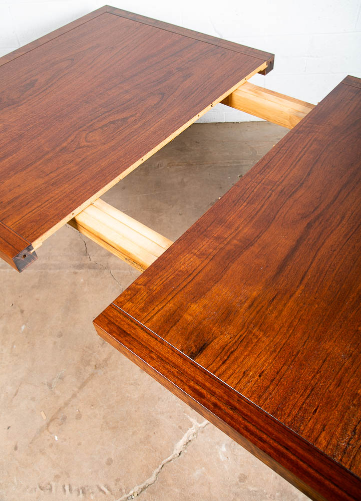 Mid Century Modern Dining Table Ironwood Extension leaf x2 Rectangular - Image 5