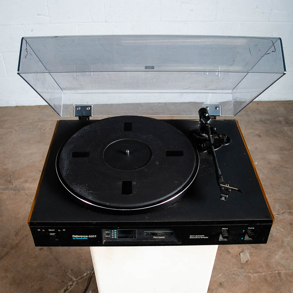 Vintage Record Player Quadraflex Reference 620T Turntable Semi Auto AT AS IS - Image 2