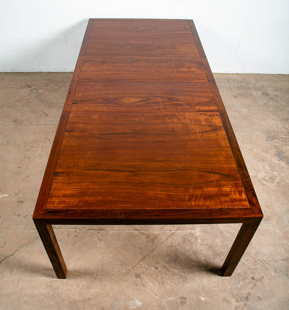 Mid Century Modern Dining Table Ironwood Extension leaf x2 Rectangular - Image 2