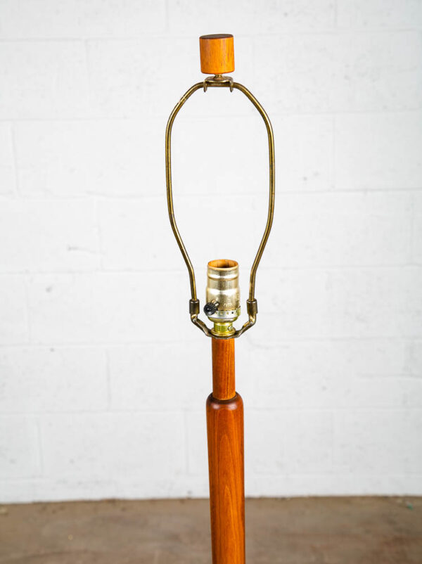 Mid Century Modern Floor Lamp Martz Marshall Studios Walnut Table Wood Mosaic M - Image 8