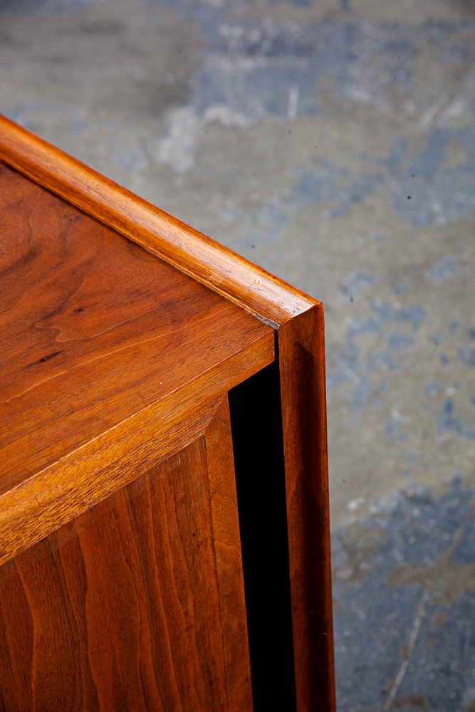 Mid Century Modern Nightstands End Side Tables Dillingham Esprit Walnut Drawer - Image 10