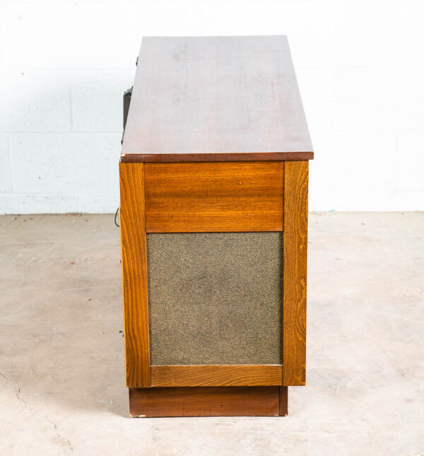 Mid Century Modern Credenza Stereo Console Symphonic Walnut Record Player Wood - Image 5
