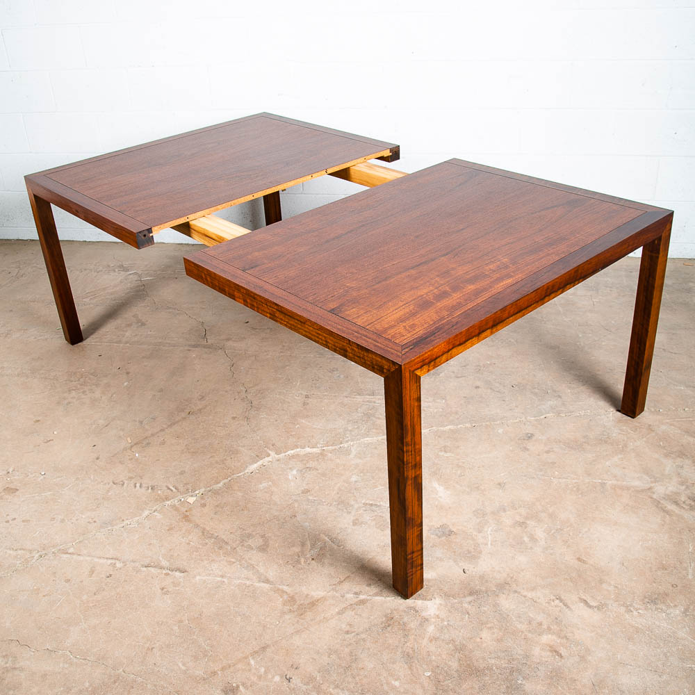 Mid Century Modern Dining Table Ironwood Extension leaf x2 Rectangular - Image 4