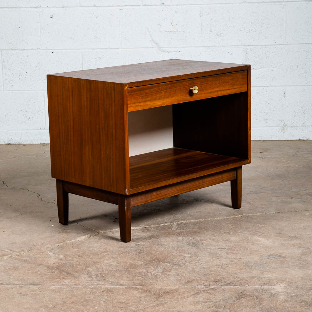 Mid Century Modern Nightstand Side End Drawer Sligh Lowry Vintage Storage Single