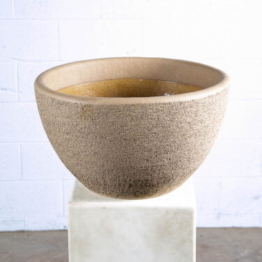 Mid Century Modern Planter Round Clay Stan Bitters Hans Sumpf Scrape Stoneware L
