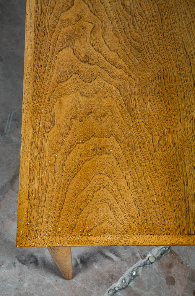 Mid Century Modern Coffee Table Square Bleached Walnut Heritage Henredon Vintage - Image 7