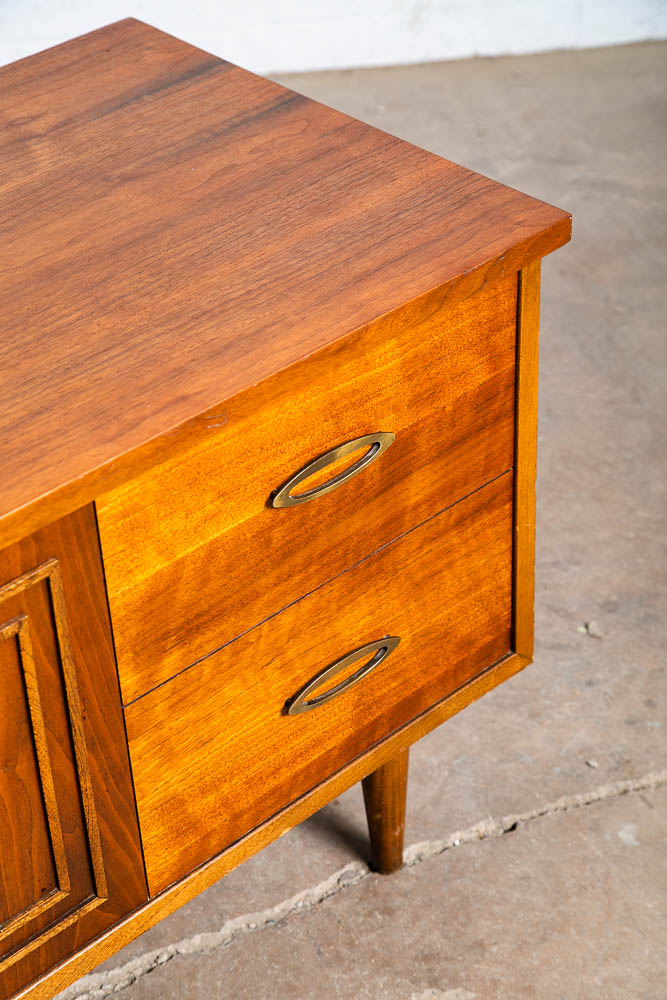 Mid Century Modern Cedar Hope Chest Lane Scuptra Trunk Lock Disassembled Storage - Image 9