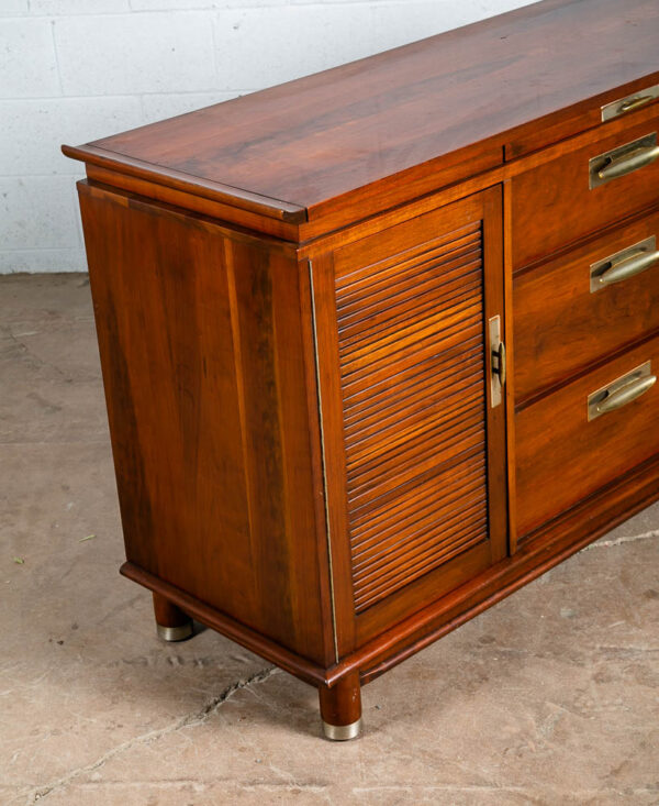 Mid Century Modern Dresser Credenza Server Willits Solid Cherry Wood Low Large M - Image 8