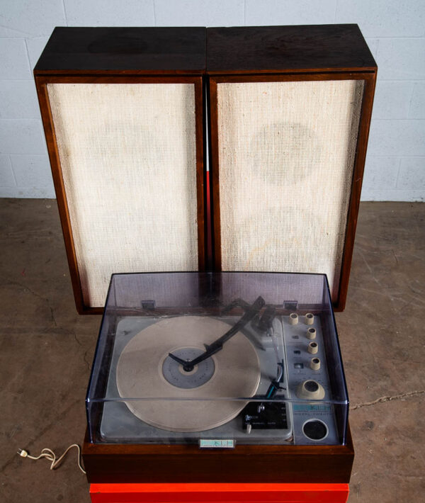 Mid Century Modern Record Player Turntable KLH Model 20 Speakers Hifi Home Audio - Image 2